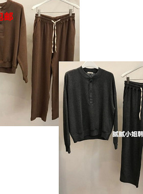 韩国Vegetable100903秋冬 质感舒适棉质套装（分开拍）