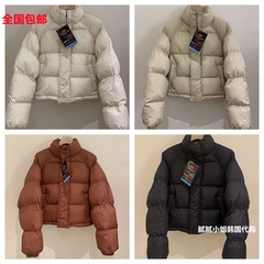 3 another-P韩国东大门代购2025冬季女装新款纯色立领羽绒棉棉服