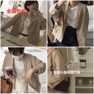 韩国 Vegetable041306夏日 60%棉 复古 轻薄 复古 舒适 外套