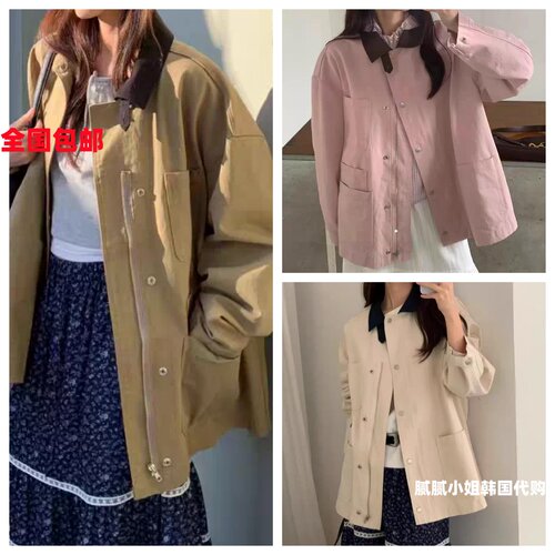 韩国东大门代购riveroom休闲风衣外套