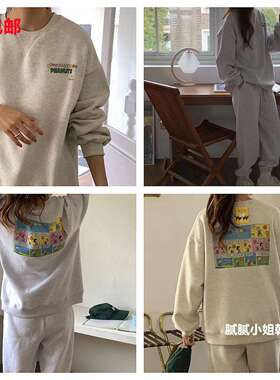 2026秋冬新品韩国东大门 卡通百搭卫衣111701
