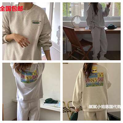 2026秋冬新品韩国东大门 卡通百搭卫衣111701