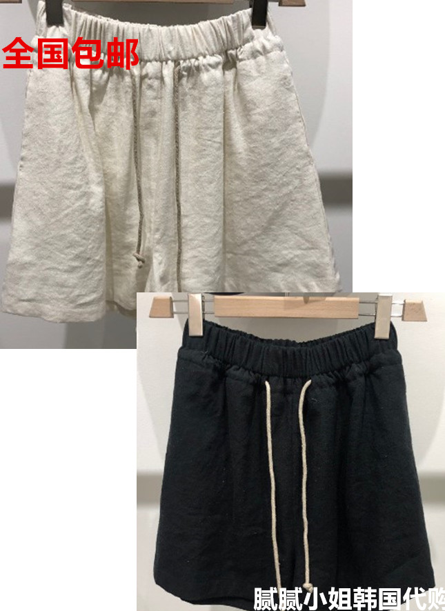 韩国高品质25%麻料短裤