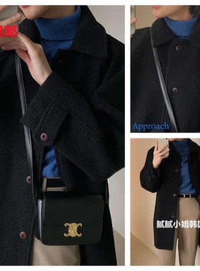 韩国 高品质Approach110109秋冬 20%羊驼毛 70%羊毛 复古 外套