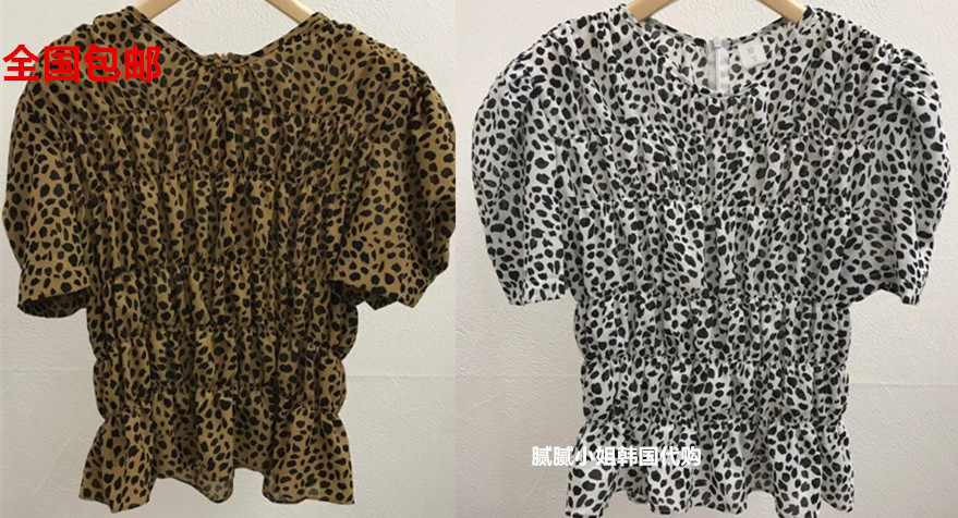 BPLAN韩国东大门代购2025春夏女装新款时尚气质波点拉链短袖