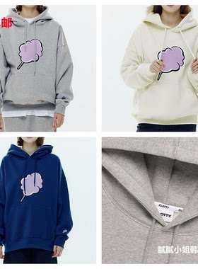 韩国 正品Clotty102604 秋冬 1oo棉 加绒 经典款连帽卫衣