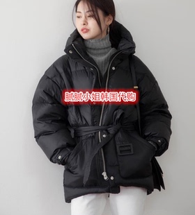 极力怒推年度值得入自留韩国可收腰优雅气质可直筒休闲feel羽绒服