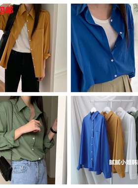 2025早秋韩国东大门melloungee气质百搭衬衫092407
