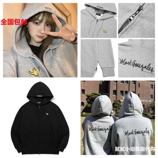 韩国 正品品牌Whatitisnt 111103秋冬 经典款 连帽拉链卫衣