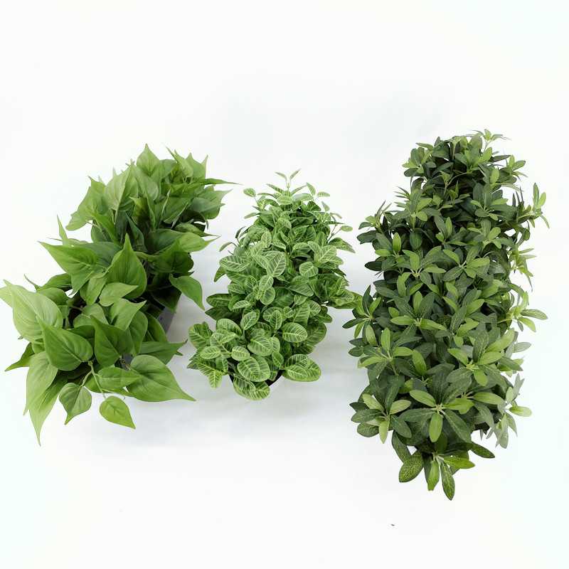仿真小植物辣椒叶绿植墙打底叶子餐厅花箱装饰绿萝叶假绿植橄榄叶