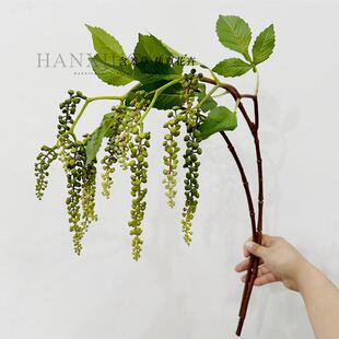 高品质自然风仿真商陆软胶串串果森系场景布置陈列婚礼装饰花材