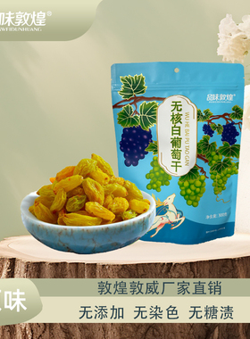 品味敦煌无核白葡萄干2X300g原味零食果干敦威厂家西北特产非新疆