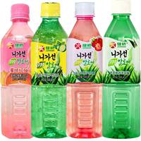 Jianqiao Aloe Vera Beverage, Fruit Granule Juice, Korean-style aloe vera juice, fruit-flavored fruit pulp plant drink, 15 bottles in a whole case thumbnail 2