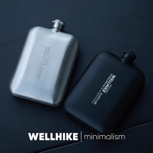 WELLHIKE户外BC随手酒壶180ml 酒精壶燃油瓶露营旅行密封咖啡液罐