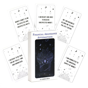 Affirmations富足卡牌 英文字卡 Abundance 能量啟示卡Financial