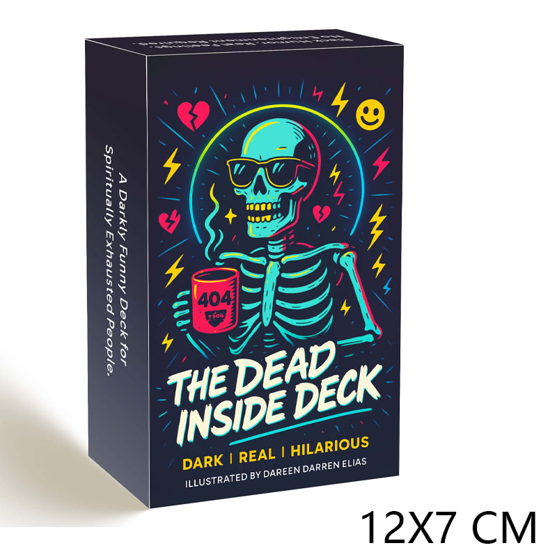 The Dead Inside Deck讥讽骷髅神谕天地盖12X7CM54张英文卡牌游戏