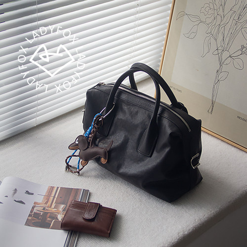 头层植鞣牛皮手提托特包