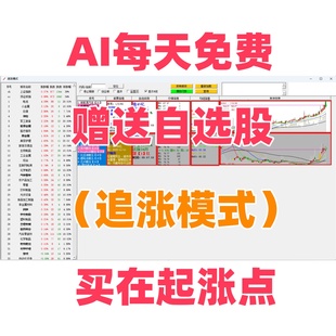 AI股票池监控提醒看盘软件神器量价时空短线起涨交易指标工具