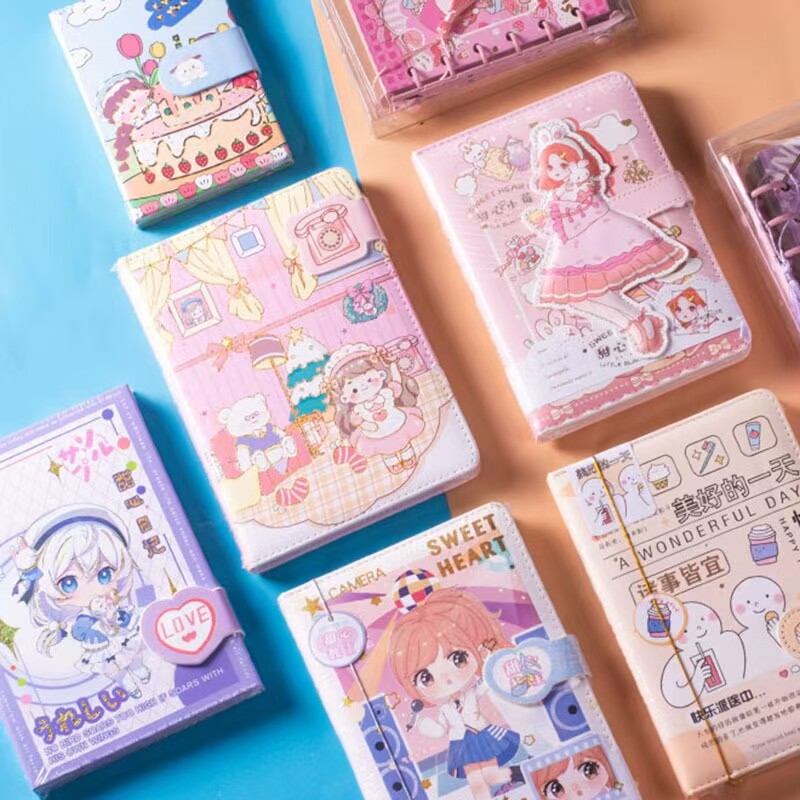 a5少女心手帐本皮日记本A5笔记本