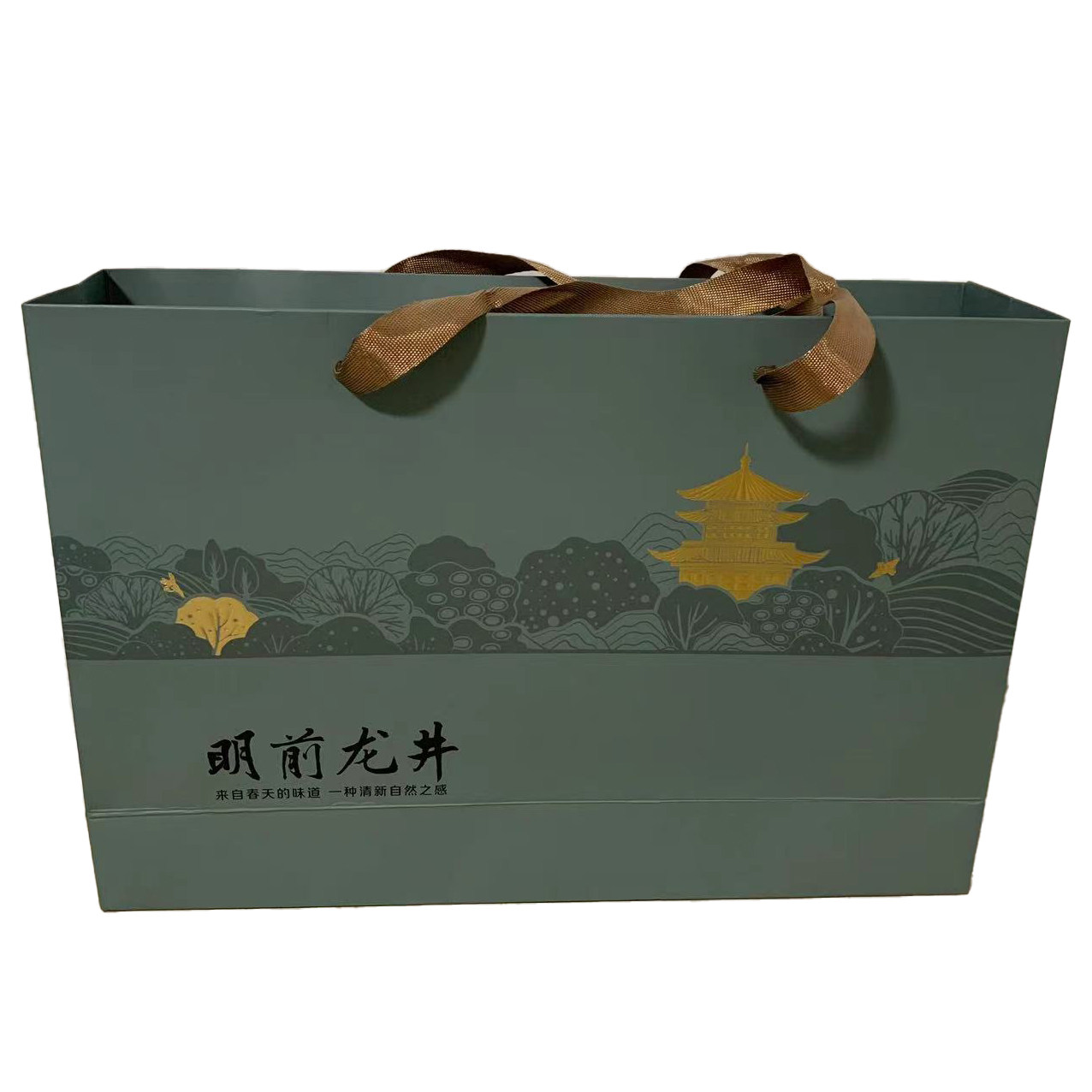 新茶上市嫩芽头龙井茶明前绿茶杭州特产125 克*2 罐礼盒装
