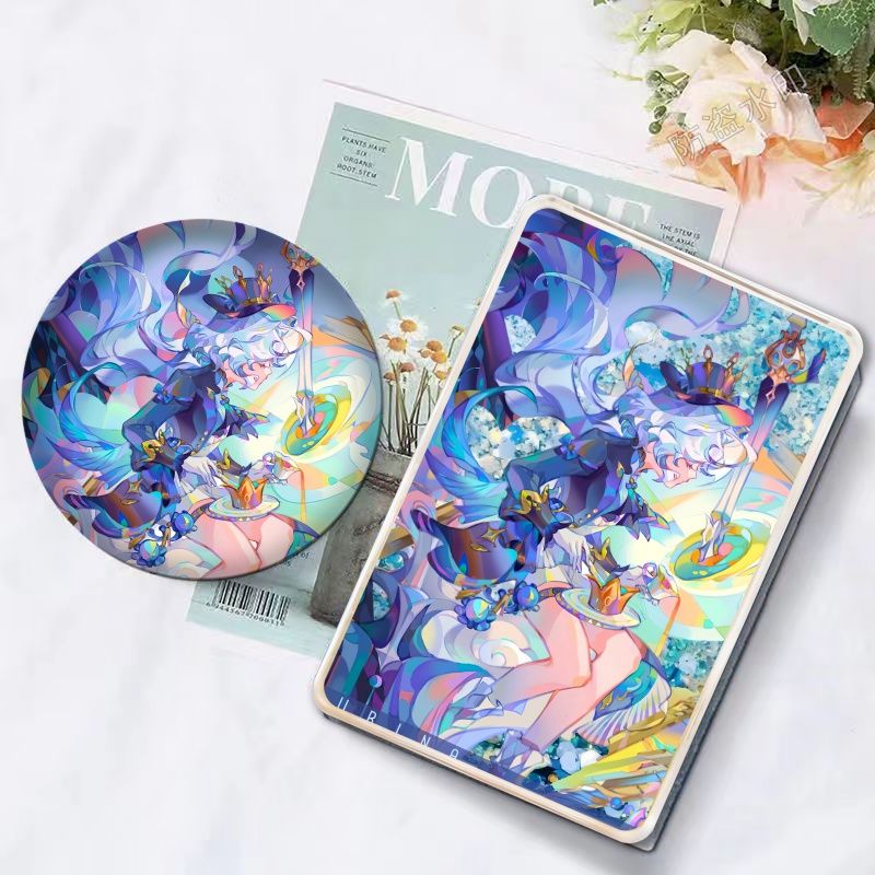 原神流沙芙宁娜麻将咕卡吧唧礼物徽章摆件立牌学生创意咕卡砖
