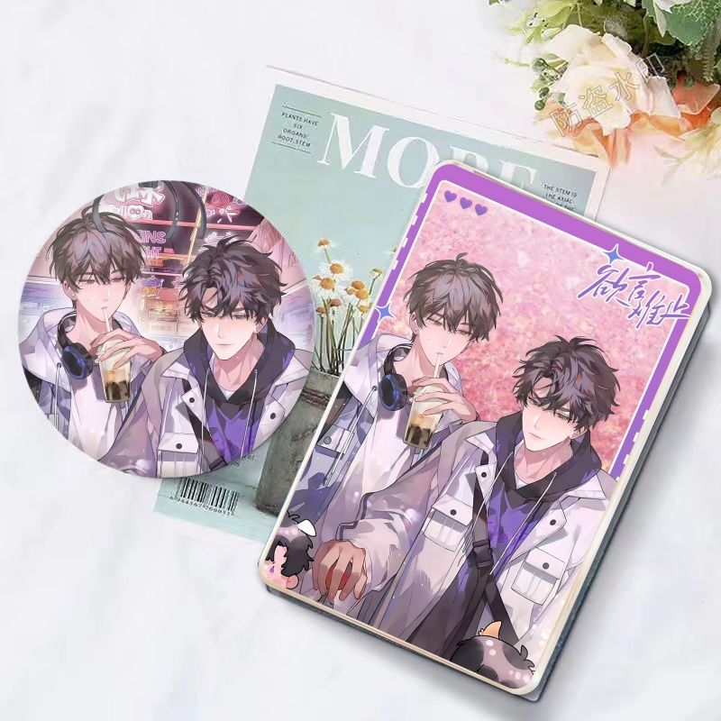 伪装学渣流沙谢俞贺朝麻将咕卡吧唧礼物徽章摆件立牌创意咕卡砖