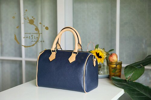 UNISEX ANNTOO 全手H家御用CLEMENCE限量微光蓝25厘米水桶拉链包