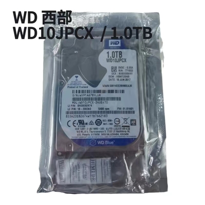 WD/西部数据 WD10JPCX/1.0TB 2.5寸笔记本机械硬盘5400转1TB蓝盘