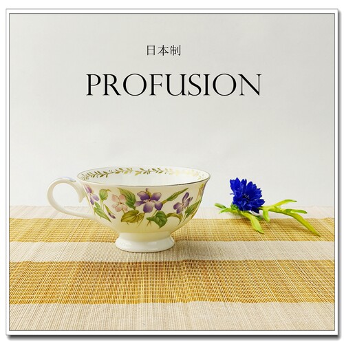 国内现货日本进口PROFUSION骨瓷咖啡杯单杯 日式高档咖啡具红茶杯