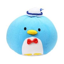 TUXEDOSAM (企鹅) 球型绒毛大抱枕/海军