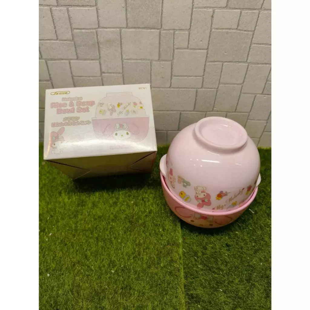 美乐蒂my melody 美耐皿汤饭碗 两件组