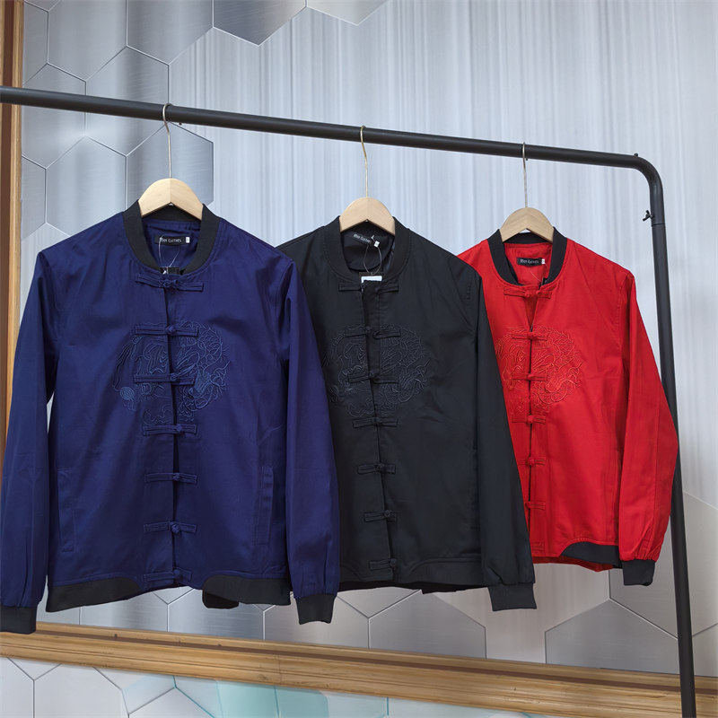 24C11C1春秋新款中国风刺绣复古夹克男士新中式唐装棒球盘扣外套,男装,唐装,淘宝优惠券,粉丝福利购,淘宝优惠卷