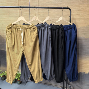 子男士 潮流百搭灯笼裤 春季 宽松束脚休闲裤 新款 26C7A1灯芯绒阔腿裤