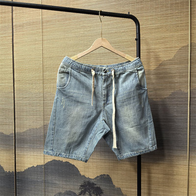 美式高街复古牛仔短裤
