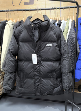 PL04黑色棉服男冬季新款面包服休闲时尚外套立领简约加厚保暖袄子