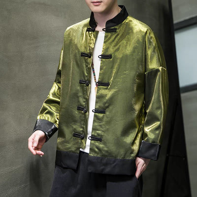 新中式唐装男中国风春季长袖夹克