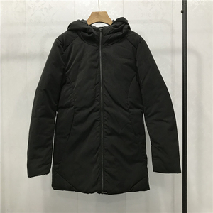 羽绒服男士中长款2023年冬季新款青少年潮牌连帽白鸭绒保暖外套男