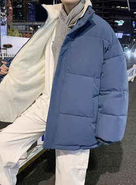 情侣装冬装面包服加绒保暖外套