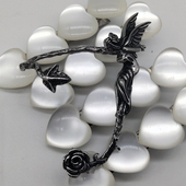 精灵Wild Black Rose 丛林中 Ear Wrap玫瑰藤蔓荆棘陷阱耳挂耳饰