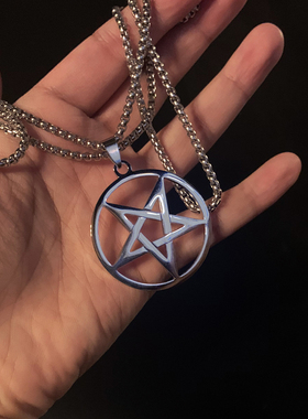 钛钢男女通用吊坠邪恶SATAN百搭