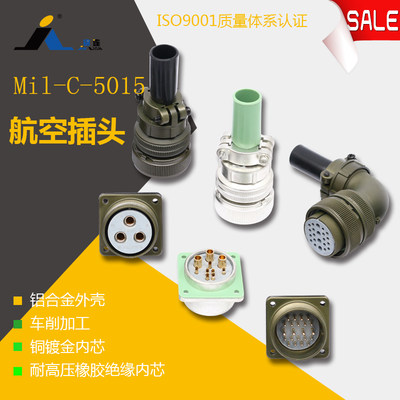 重强Mil-C-5015连接器 美标航空插头插座 MS3106A 28S-11S 22芯孔