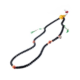 十九至二十世纪喜马拉雅藏区椰壳蜜蜡珊瑚手串