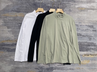 tho 半拉链立领T恤吸湿排汗运动半开襟上衣 路Zhe速干衣男秋冬长袖