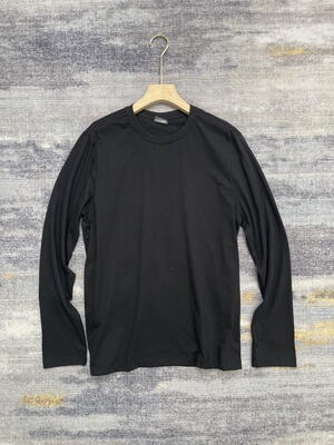 tho|路～纯棉户外T恤男装T春秋款透气长T恤圆领长袖T恤男装打底衫