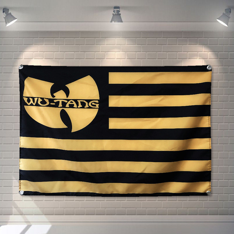 嘻哈rap武当派wu tang clan团体酒吧排练舞房墙装饰宿舍房间挂布
