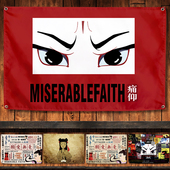 痛苦 信仰痛仰乐队摇滚酒吧墙壁装 饰挂旗背景挂布音乐节手摇大旗