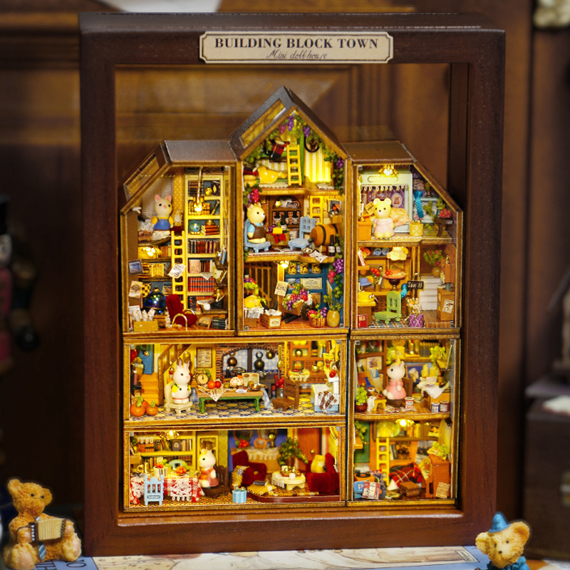 可悬挂智趣屋防尘相框免剪纸配件