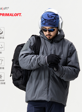 棉服PrimaLoft金标p棉100g/m²防风防水户外连帽立领厚外套