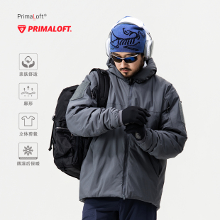 棉服PrimaLoft金标p棉100g m²防风防水户外连帽立领厚外套