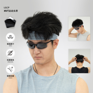 一体成型无缝筒织加宽11cm运动头带排汗止汗带 都叫我老盖